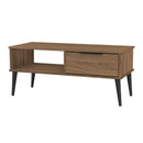 Helsinki Ready Assembled 1 Drawer Coffee Table in Carini Walnut
