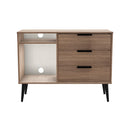 Helsinki Ready Assembled 3 Drawer TV Unit in Carini Walnut