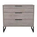Havana Ready Assembled 3 Drawer Chest in Grey Oak