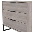 Havana Ready Assembled 3 Drawer Chest in Grey Oak