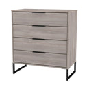 Havana Ready Assembled 4 Drawer Chest in Grey Oak