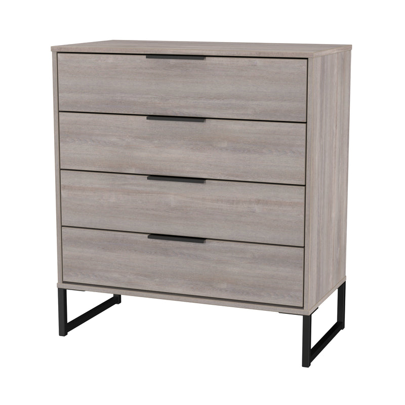 Havana Ready Assembled 4 Drawer Chest in Grey Oak