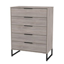 Havana Ready Assembled 5 Drawer Chest in Grey Oak