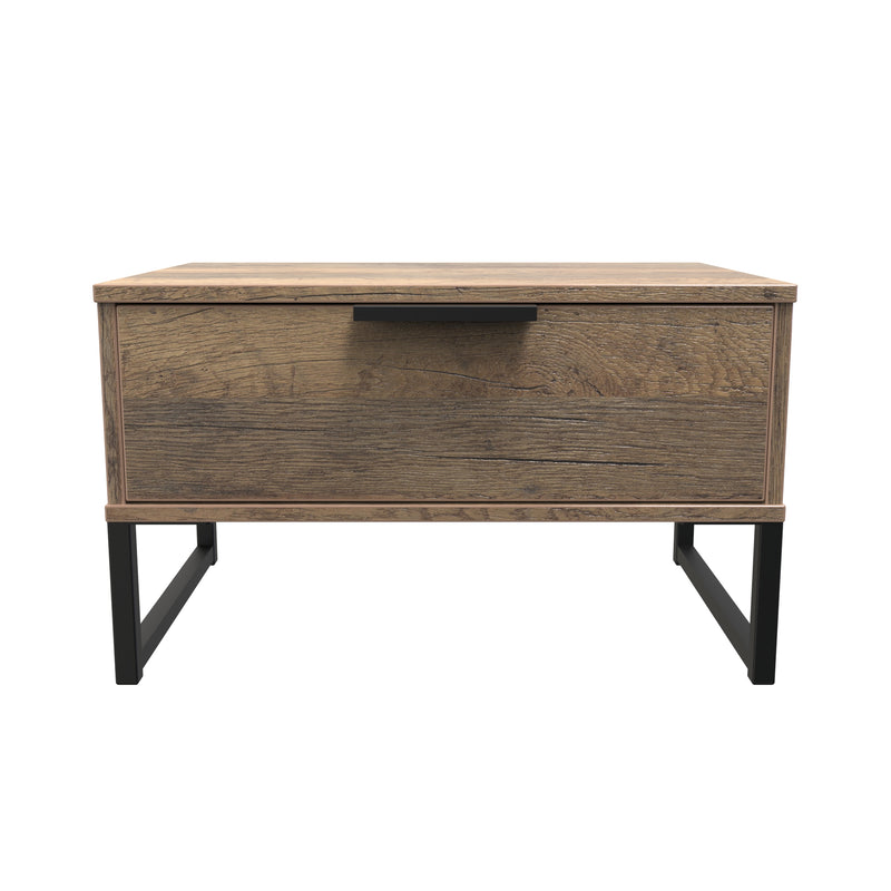 Havana Ready Assembled Side Table with 1 Drawer  - Vintage Oak