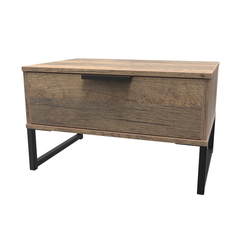 Havana Ready Assembled Side Table with 1 Drawer  - Vintage Oak