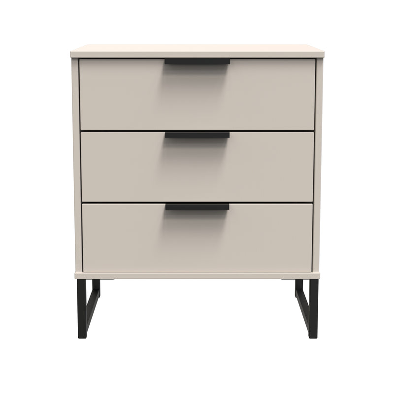 Havana Ready Assembled Midi Sideboard with 3 Drawers  - Kashmir Matt