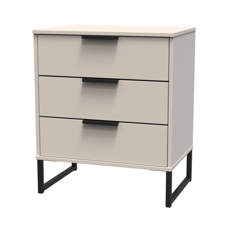 Havana Ready Assembled Midi Sideboard with 3 Drawers  - Kashmir Matt