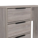 Havana Ready Assembled 4 Drawer Vanity in Grey Oak