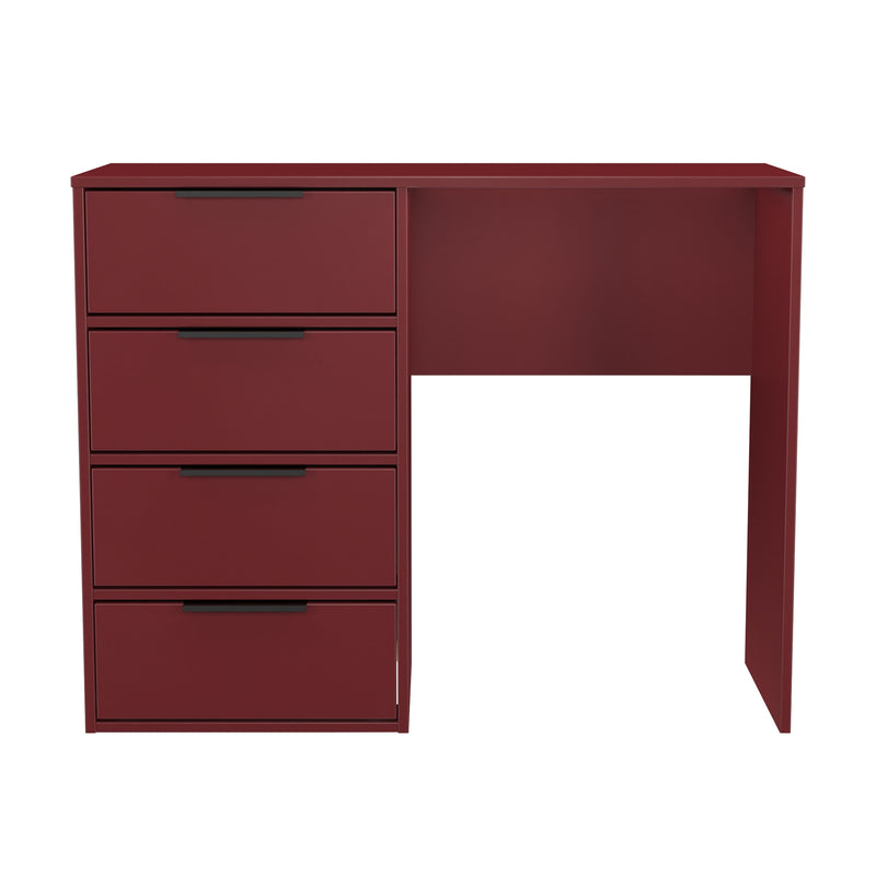Havana Ready Assembled 4 Drawer Vanity in Red Matt