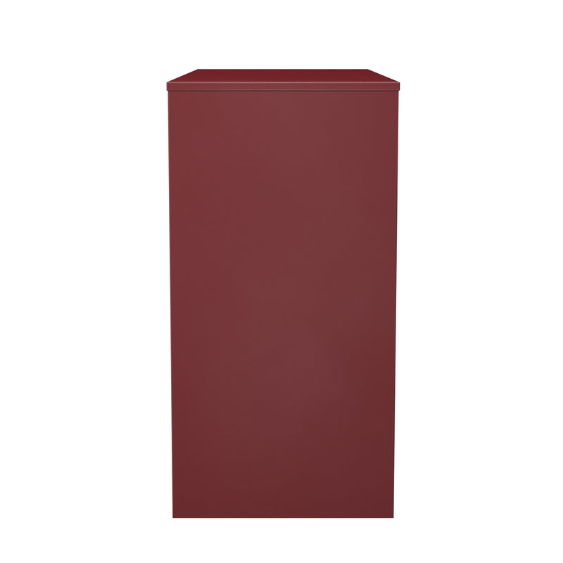 Havana Ready Assembled 4 Drawer Vanity in Red Matt