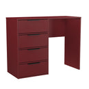 Havana Ready Assembled 4 Drawer Vanity in Red Matt