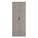 Havana Ready Assembled 2 Door Wardrobe in Grey Oak
