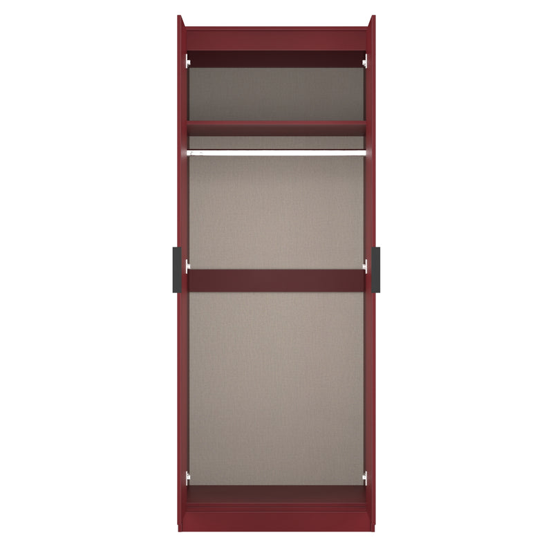 Havana Ready Assembled 2 Door Wardrobe in Red Matt