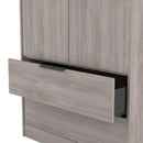 Havana Ready Assembled 2 Door 2 Drawer Wardrobe in Grey Oak