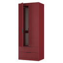 Havana Ready Assembled 2 Door 2 Drawer Wardrobe in Red Matt