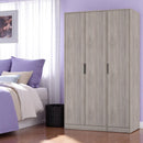 Havana Ready Assembled 3 Door Wardrobe in Grey Oak
