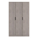 Havana Ready Assembled 3 Door Wardrobe in Grey Oak