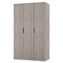 Havana Ready Assembled 3 Door Wardrobe in Grey Oak