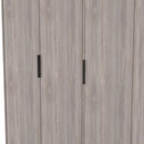 Havana Ready Assembled 3 Door Wardrobe in Grey Oak