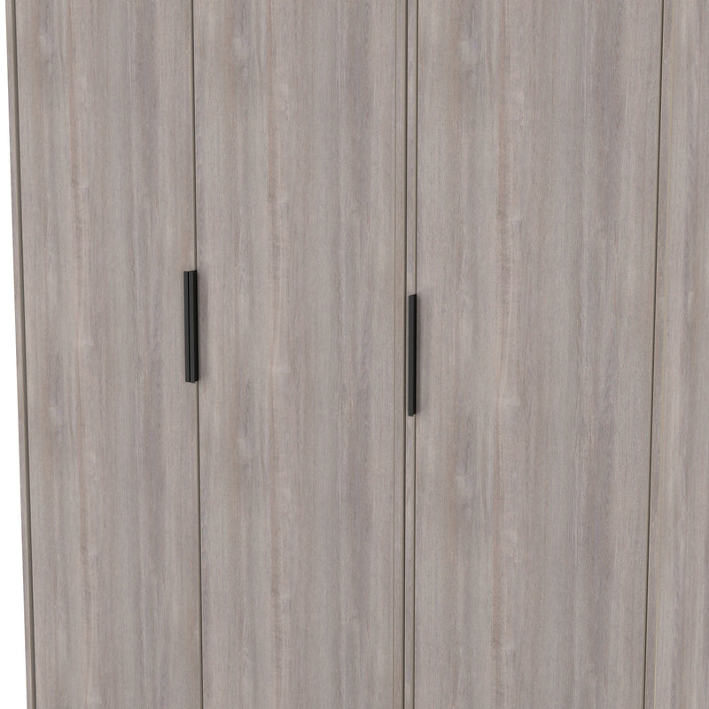 Havana Ready Assembled 3 Door Wardrobe in Grey Oak