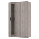 Havana Ready Assembled 3 Door Wardrobe in Grey Oak