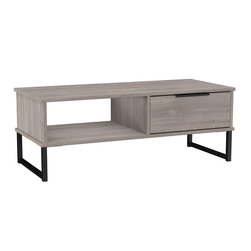 Havana Ready Assembled 1 Drawer Coffee Table in Grey Oak