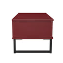Havana Ready Assembled 1 Drawer Coffee Table in Red Matt