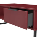 Havana Ready Assembled 1 Drawer Coffee Table in Red Matt