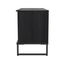 Havana 1 Door Open Shelf TV Unit In Black Ash