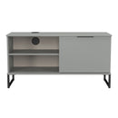 Havana 1 Door Open Shelf TV Unit In Dusk Grey