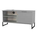 Havana 1 Door Open Shelf TV Unit In Dusk Grey