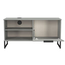 Havana 1 Door Open Shelf TV Unit In Dusk Grey