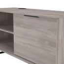 Havana 1 Door Open Shelf TV Unit In Grey Oak