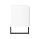 Havana 1 Door Open Shelf TV Unit In White Matt