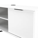 Havana 1 Door Open Shelf TV Unit In White Matt