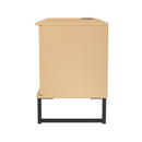 Havana 1 Door Open Shelf TV Unit In Yellow Matt