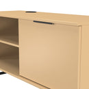 Havana 1 Door Open Shelf TV Unit In Yellow Matt