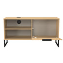 Havana 1 Door Open Shelf TV Unit In Yellow Matt