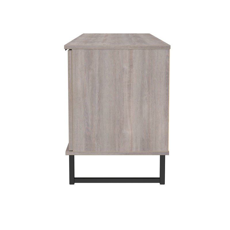 Havana Ready Assembled 2 Door 1 Drawer Wide TV Unit in Grey Oak