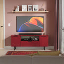 Havana Ready Assembled 2 Door 1 Drawer Wide TV Unit in Red Matt