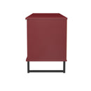 Havana Ready Assembled 2 Door 1 Drawer Wide TV Unit in Red Matt