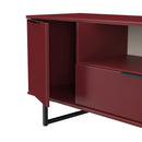 Havana Ready Assembled 2 Door 1 Drawer Wide TV Unit in Red Matt