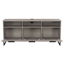 Havana Multi-Media Large TV Unit With 3 Drop Doors In Grey Oak