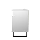 Havana Multi-Media Large TV Unit With 3 Drop Doors In White Matt