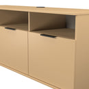 Havana Multi-Media Large TV Unit With 3 Drop Doors In Yellow Matt