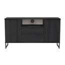 Havana Multi-Media Medium TV Unit In Black Ash