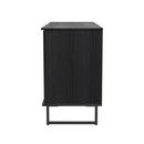 Havana Multi-Media Medium TV Unit In Black Ash
