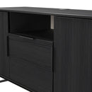 Havana Multi-Media Medium TV Unit In Black Ash
