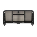 Havana Multi-Media Medium TV Unit In Black Ash