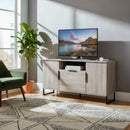 Havana Multi-Media Medium TV Unit In Grey Oak